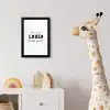 Quotes - Spreuken - You are loved little girl - Kinderen - Liefde fotolijst zwart zonder passe partout klein -usfeer4_kinderkamer