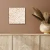 Beige - Aardspatroon aluminium wit klein -sfeer4