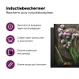Bieslook Bloesem en Antieke Keukenwaren Inductie beschermer vinyl 3mm klein -zzzzzzz-cc-usp