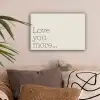 Minimalistisch - Love - Beige canvas 2cm klein -sfeer1