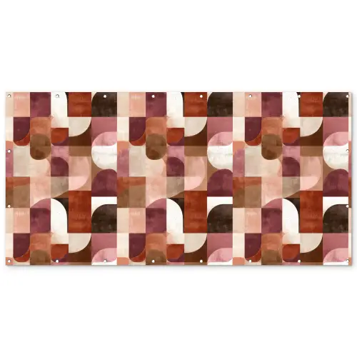 Geometrie - Modern - Retro Balkonbeschermer Duitsland klein 596 -zz_3d