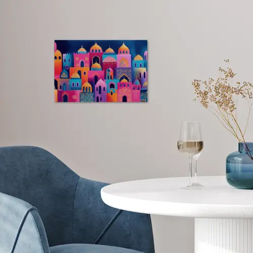 Kleurrijk - Avond - Sprookjesachtig poster papier klein -sfeer3