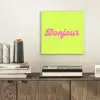 Groen - Roze bonjour - Retro aluminium wit klein -sfeer1