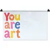 You are art - Kleurrijk - Grafisch Wandkleed katoen klein -zz3d
