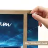 Vliegtuig - Blauw - Futuristisch Light Box met batterij (Wandlamp kind) middel -USP_websiteprintNL