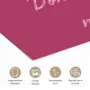 eat me out don't stress me out - Roze - Minimalistisch poster papier klein -closeup_NL