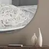 Kat - Siamees - Zwart Wit - Schattig - Dieren Akoestische PET Vilt - Rond klein -sfeer5_closeup