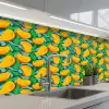 Mango - Patroon - Fruit - Bladeren keuken achterwand 2 middel 871 -3d_schuin