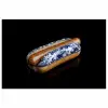 Hotdog - Porselein - Delfts blauw - Eten poster papier klein -3d