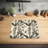 Klassiek - Botanisch - Zwart - Beige Inductie beschermer vinyl 3mm middel 274 -sfeer5