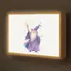 Tovenaar - Magie - Paars Light Box met batterij (Wandlamp kind) middel -z3d_website
