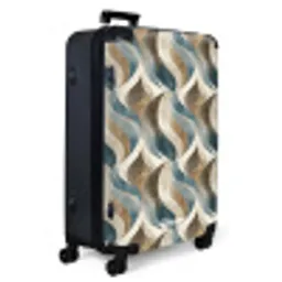 Abstract - Golven - Kleurrijk NBS - Large koffer - Volwassenen Unisex groot -product1