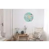 Wereldkaart - Vlinders - Dromerig Wandcirkel aluminium klein -woonkamer