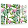 Flamingo - Bloemen - Bladeren - Jungle - Tropical plexiglas 5mm klein -zzzproduct_nieuw