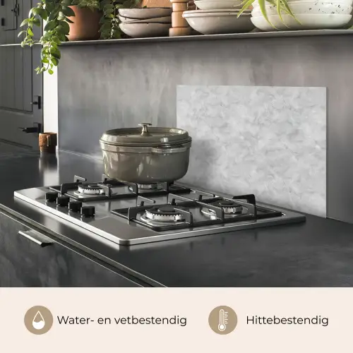 Grijs - Marmer - Mat keuken achterwand spatscherm klein 900 -usp_NL