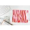 Zebraprint - Roze - Rood - Dierenprint muismat rubber klein -witbureau