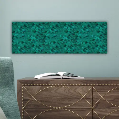 Vloeiend - Olie - Verf - Groen canvas 2cm klein 828 -sfeer4