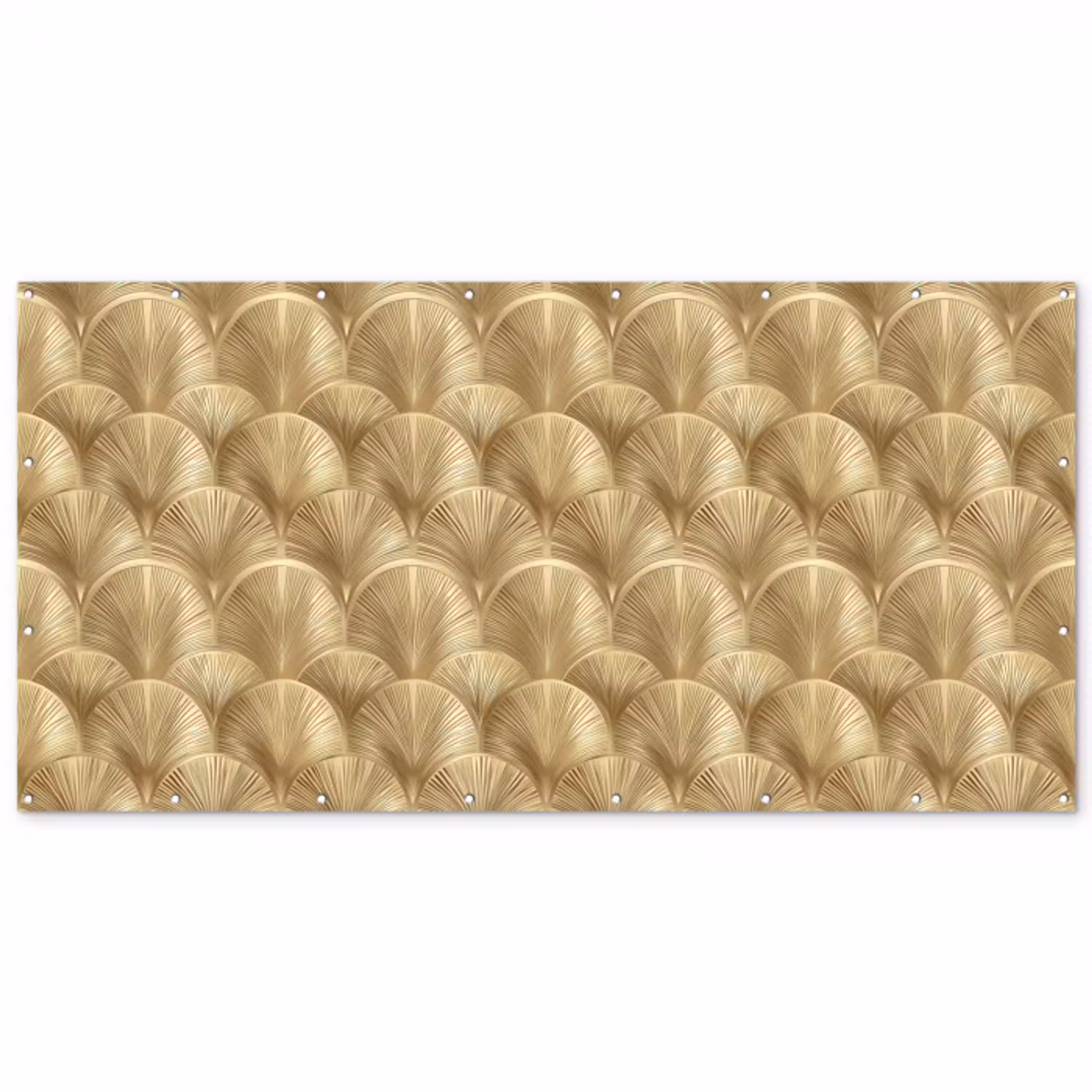 Patroon - Waaier -  Goud Balkonbeschermer Duitsland klein 596 -zz_3d