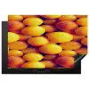 Vrucht - Waterdruppels - Oranje Inductie beschermer vinyl 3mm klein 276 -3d