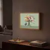 Bloemen - Vaas - Kaartje Light Box met batterij (Wandlamp) middel -sfeer1