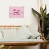 Tekst - Roze - Love - Hart tuinposter los doek klein -sfeer7