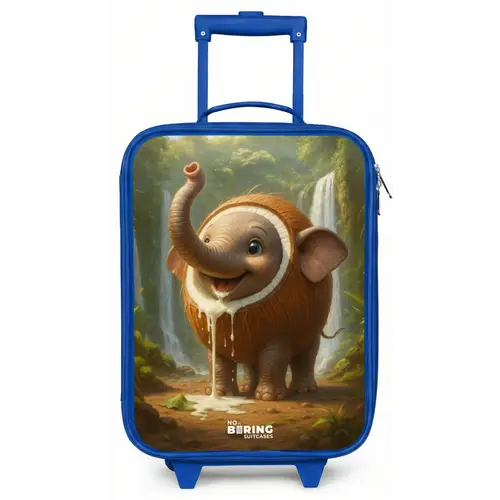 Coconote Elephante Kinderkoffer - Blauw klein -zz3dotto