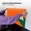 Cool - Oranje - Groen Inductie beschemer met haakjes klein -ky-ophangen-de