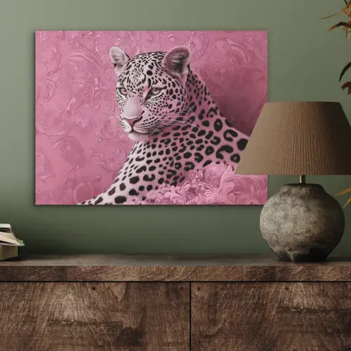 Panter - Luxe - Roze PET vilt klein -sfeer2