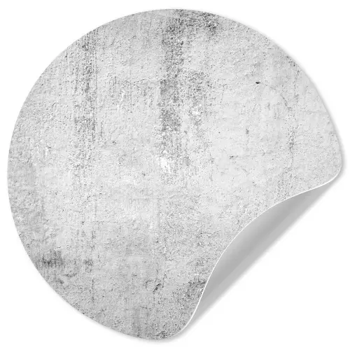 Beton - Grijs - Patroon - Vintage - Industrieel Wandcirkel behangsticker klein -3d