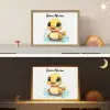 Eendje - Badeend - Geel Light Box met batterij (Wandlamp kind) middel -sfeer3_kind