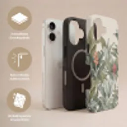 Tropisch - Planten - Modern - Groen Toughcase MagSafe Apple iPhone 17 klein -USP_Lagen_DE