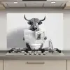 Schotse hooglander - Krant - Toilet - WC - Grijs - Wit - Koe - Horens keuken achterwand spatscherm klein -3d_website