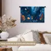 Koraalrif - Vissen - Oceaan - Blauw Wandkleed katoen klein -sfeer1