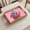 Cupcake - Kleurrijk - Edelstenen Dienblad Rechthoek middel -sfeer1