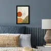Zon - Abstract - Takken - Oranje fotolijst zwart zonder passe partout klein -sfeer3