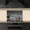 New York - Brug - Brooklyn - Zwart wit - Architectuur keuken achterwand spatscherm klein -sfeer1