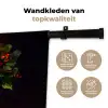 Vrouw - Zwart - Bessen - Bramen - Appels Wandkleed katoen klein -sfeer2