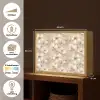 Bloemen - artistiek - Goud Light Box met batterij (Wandlamp) middel 907 -USP_websiteoverzichtNL