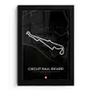 Racebaan - F1 - Circuit - Frankrijk - Circuit Paul Ricard - Zwart fotolijst zwart zonder passe partout klein -3d