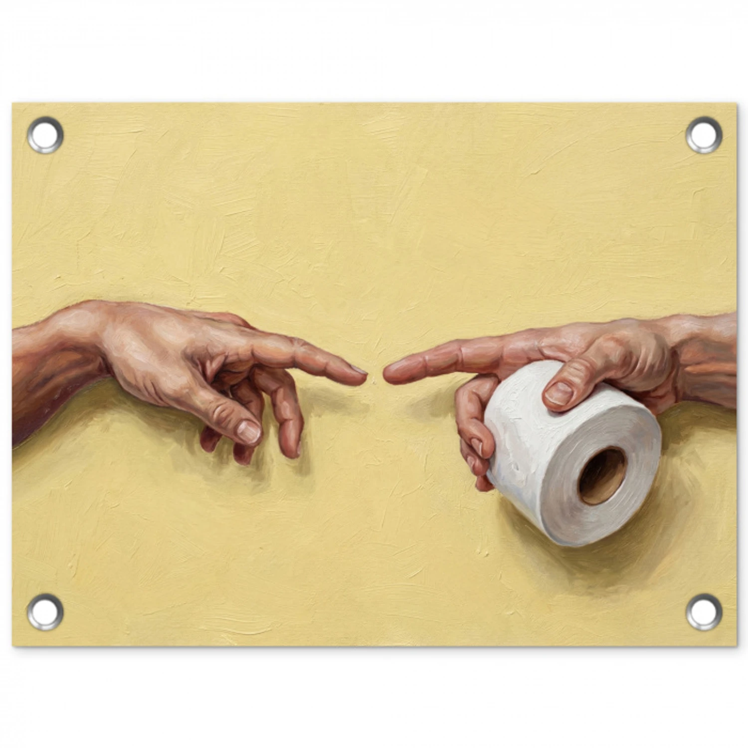 Klassiek - Kunst - Humor tuinposter los doek klein -3d