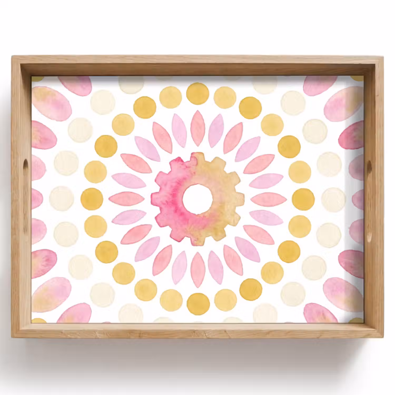 Dienblad - Abstract - Mandala - Kunst - Modern - Roze