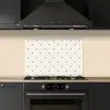 Streep - Hart - Wit - Zwart keuken achterwand spatscherm klein 900 -sfeer1