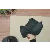Vrouw - Groen - Hoed muismat rubber klein -closeup
