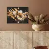 Bloemen - Goud - Graffiti - Zwart - Abstract PET vilt klein -sfeer4