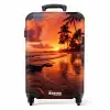 Palmbomen bij zonsondergang NBS - Handbagage koffer - Kinderen Unisex middel -productfoto_recht