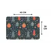 Illustratie - Kerst - Symbolen - Blauw Placemat vinyl groot 368 -specs