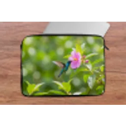 Kolibrie - Bloem - Natuur - Groen laptophoes neopreen klein -tafel