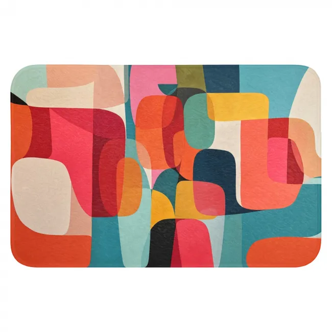Badmat - Vormen - Kleurrijk - Abstract - Vlakken