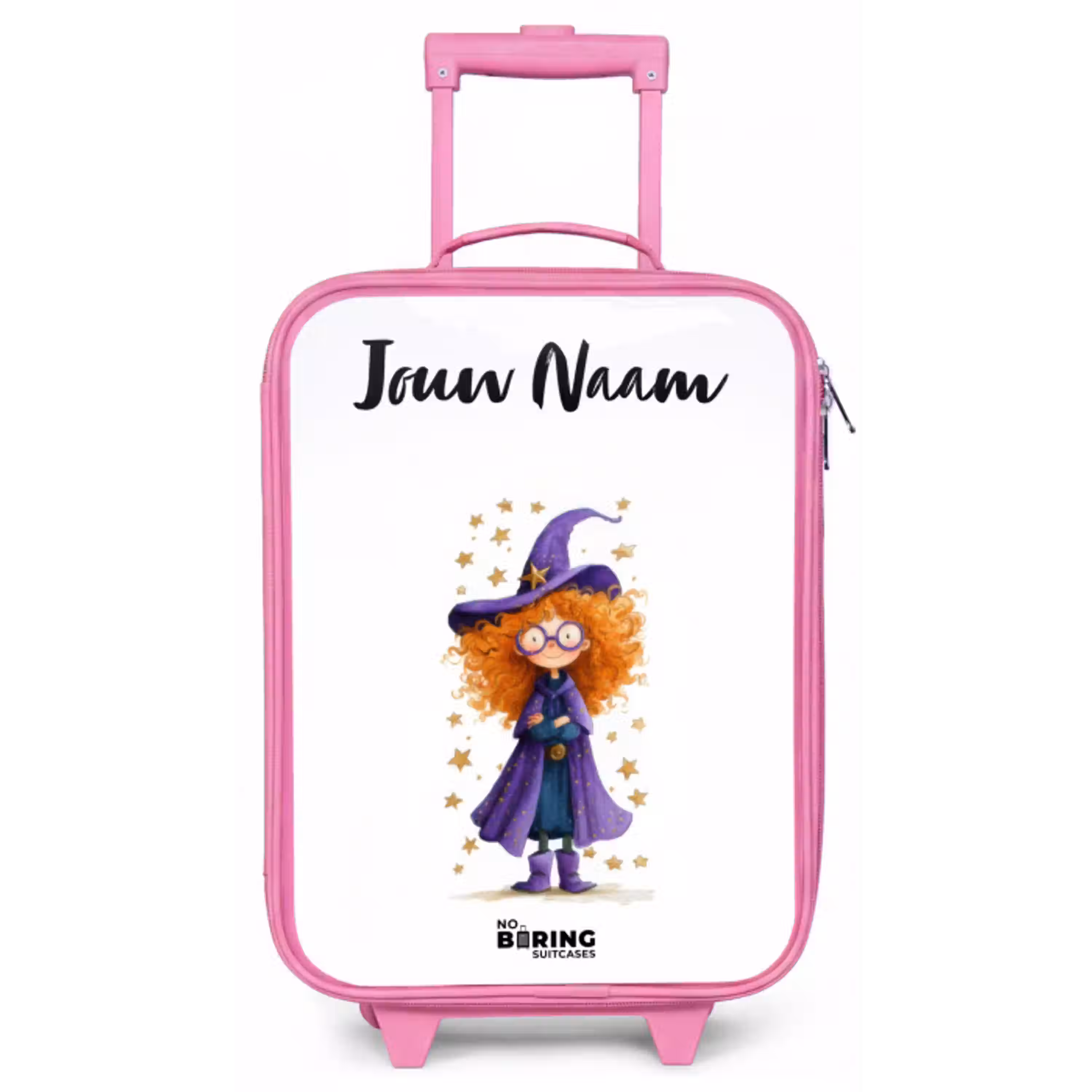 Sterrenmagie met krullen Kinderkoffer - Roze klein -zz3dotto
