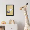 Theepot - Kopje - Beige - Illustratie fotolijst zwart zonder passe partout klein -usfeer4_kinderkamer